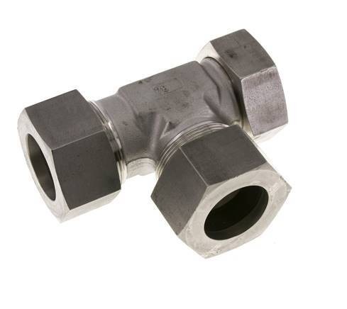 38S Stainless Steel Right Angle Tee Cutting Fitting with Swivel 315 bar FKM Adjustable ISO 8434-1