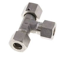 12L Stainless Steel Right Angle Tee Compression Fitting with Swivel 315 bar FKM Adjustable ISO 8434-1