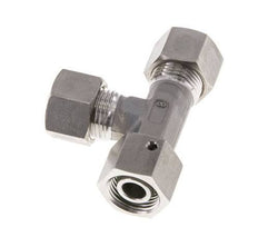 12L Stainless Steel Right Angle Tee Compression Fitting with Swivel 315 bar FKM Adjustable ISO 8434-1