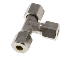 8S Stainless Steel Right Angle Tee Compression Fitting with Swivel 500 bar FKM Adjustable ISO 8434-1