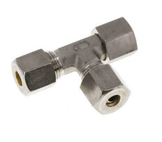 8S Stainless Steel Right Angle Tee Compression Fitting with Swivel 500 bar FKM Adjustable ISO 8434-1