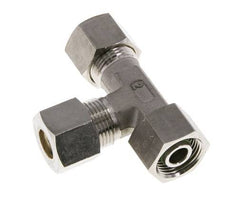 12S Stainless Steel Right Angle Tee Compression Fitting with Swivel 400 bar FKM Adjustable ISO 8434-1