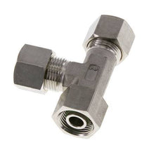 12S Stainless Steel Right Angle Tee Compression Fitting with Swivel 400 bar FKM Adjustable ISO 8434-1