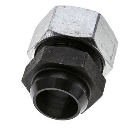 38S & 44mm Phosphatised Steel Straight Cutting Fitting with Welding End 315 bar ISO 8434-1