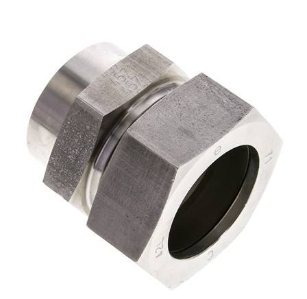 42L & 46mm Stainless Steel Straight Cutting Fitting with Welding End 160 bar ISO 8434-1