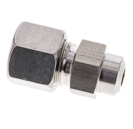 10S & 15mm Stainless Steel Straight Cutting Fitting with Welding End 600 bar ISO 8434-1