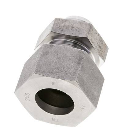 25S & 31mm Stainless Steel Straight Cutting Fitting with Welding End 400 bar ISO 8434-1