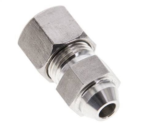 10S & 15mm Stainless Steel Straight Compression Fitting with Welding End 450 bar ISO 8434-1