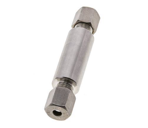6S Stainless Steel Straight Welding Compression Fitting Bulkhead 500 bar ISO 8434-1