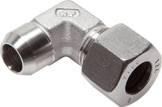8L & 12mm Stainless Steel Elbow Compression Fitting with Welding End 315 bar ISO 8434-1