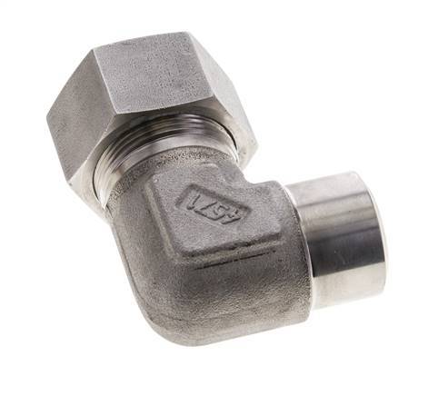30S & 36mm Stainless Steel Elbow Cutting Fitting with Welding End 400 bar ISO 8434-1