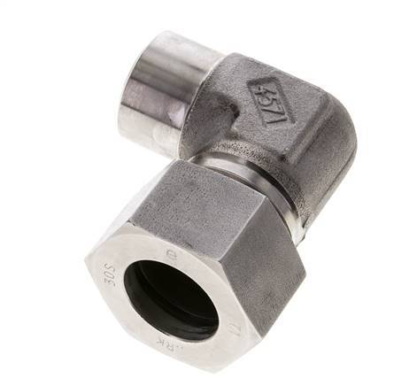 30S & 36mm Stainless Steel Elbow Cutting Fitting with Welding End 400 bar ISO 8434-1