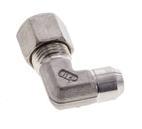 10L & 14mm Stainless Steel Elbow Compression Fitting with Welding End 315 bar ISO 8434-1