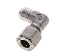 10L & 14mm Stainless Steel Elbow Compression Fitting with Welding End 315 bar ISO 8434-1