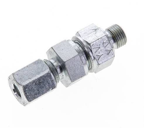 Hydraulic Check Valve Cutting Ring 6L (M12x1.5) & G1/8'' Male Steel 1-250bar (15-3625)psi Tube-Thread ISO 8434-1