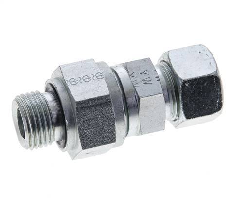 Hydraulic Check Valve Cutting Ring 15L (M22x1.5) & G1/2'' Male Steel 1-250bar (15-3625)psi Tube-Thread ISO 8434-1