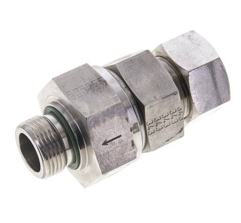 Hydraulic Check Valve Cutting Ring 22L (M30x2) & G3/4'' Male Stainless Steel 1-160bar (15-2320)psi Tube-Thread ISO 8434-1