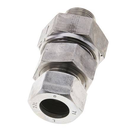 Hydraulic Check Valve Cutting Ring 22L (M30x2) & G3/4'' Male Stainless Steel 1-160bar (15-2320)psi Tube-Thread ISO 8434-1