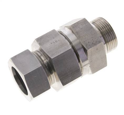 Hydraulic Check Valve Cutting Ring 35L (M45x2) & G1-1/4'' Male Stainless Steel 1-100bar (15-1450)psi Tube-Thread ISO 8434-1