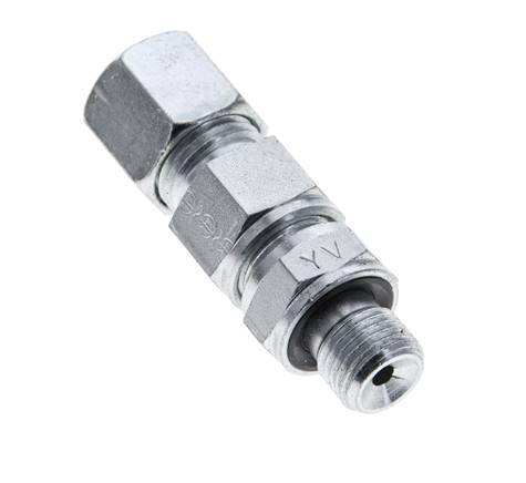 Hydraulic Check Valve Cutting Ring 8S (M16x1.5) & G1/4'' Male Steel 1-400bar (15-5800)psi Thread-Tube ISO 8434-1