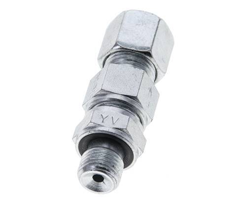 Hydraulic Check Valve Cutting Ring 8S (M16x1.5) & G1/4'' Male Steel 1-400bar (15-5800)psi Thread-Tube ISO 8434-1