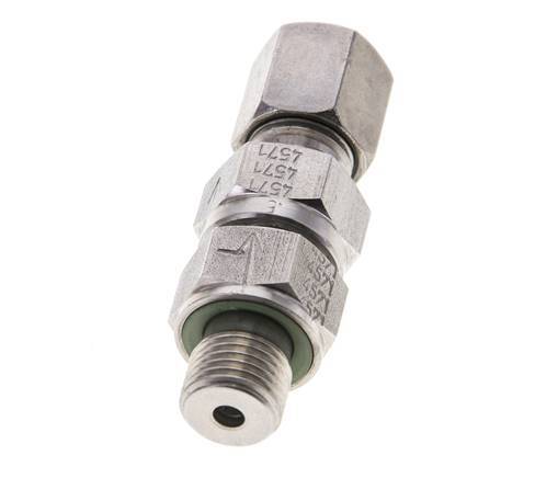 Hydraulic Check Valve Cutting Ring 6S (M14x1.5) & G1/4'' Male Stainless Steel 1-400bar (15-5800)psi Thread-Tube ISO 8434-1