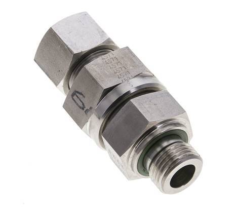 Hydraulic Check Valve Cutting Ring 16S (M24x1.5) & G1/2'' Male Stainless Steel 1-400bar (15-5800)psi Thread-Tube ISO 8434-1