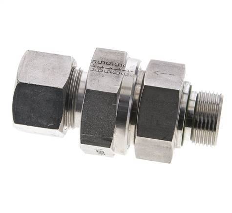 Hydraulic Check Valve Cutting Ring 20S (M30x2) & G3/4'' Male Stainless Steel 1-400bar (15-5800)psi Thread-Tube ISO 8434-1