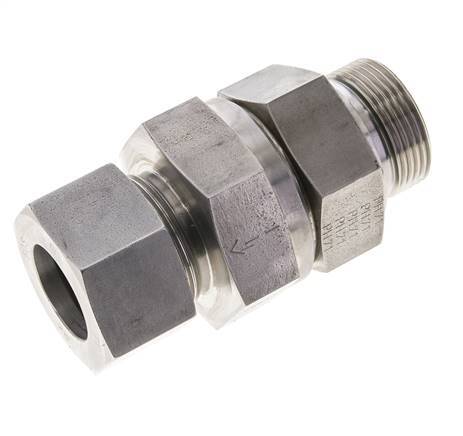 Hydraulic Check Valve Cutting Ring 30S (M42x2) & G1-1/4'' Male Stainless Steel 1-250bar (15-3625)psi Thread-Tube ISO 8434-1