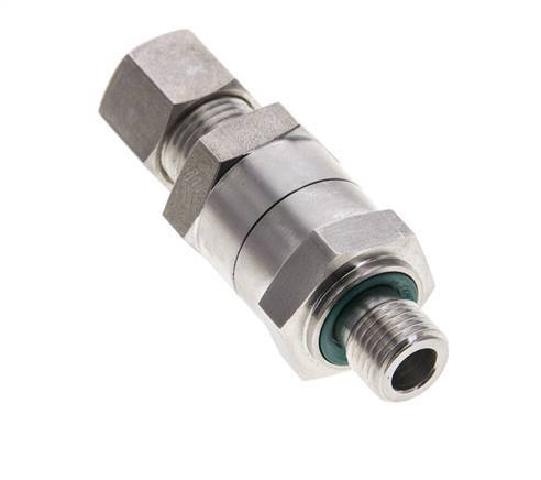 Hydraulic Check Valve Compression Ring 10L (M16x1.5) & G1/4'' Male Stainless Steel 1-250bar (15-3625)psi Thread-Tube ISO 8434-1