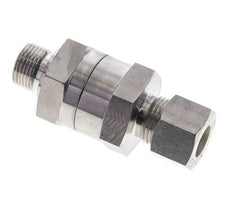 Hydraulic Check Valve Compression Ring 12L (M18x1.5) & G3/8'' Male Stainless Steel 1-250bar (15-3625)psi Thread-Tube ISO 8434-1