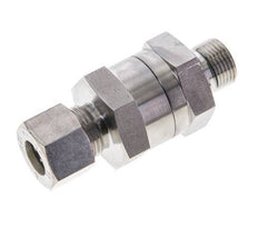 Hydraulic Check Valve Compression Ring 12L (M18x1.5) & G3/8'' Male Stainless Steel 1-250bar (15-3625)psi Thread-Tube ISO 8434-1