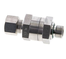 Hydraulic Check Valve Compression Ring 12L (M18x1.5) & G3/8'' Male Stainless Steel 1-250bar (15-3625)psi Thread-Tube ISO 8434-1