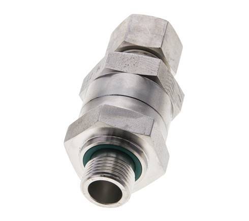 Hydraulic Check Valve Compression Ring 12L (M18x1.5) & G3/8'' Male Stainless Steel 1-250bar (15-3625)psi Thread-Tube ISO 8434-1
