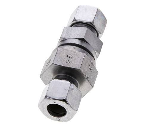 Hydraulic Check Valve Cutting Ring 12L (M18x1.5) Steel 0.2-250bar (3-3625)psi ISO 8434-1