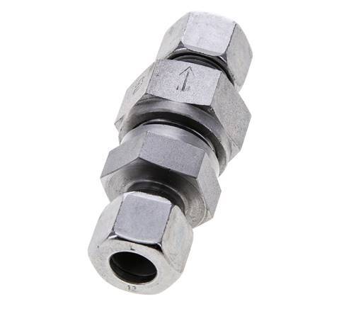 Hydraulic Check Valve Cutting Ring 12L (M18x1.5) Steel 0.5-250bar (7-3625)psi ISO 8434-1