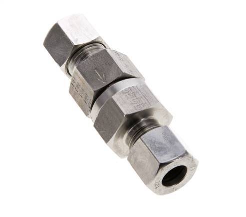 Hydraulic Check Valve Cutting Ring 10L (M16x1.5) Stainless Steel 0.5-250bar (7-3625)psi ISO 8434-1