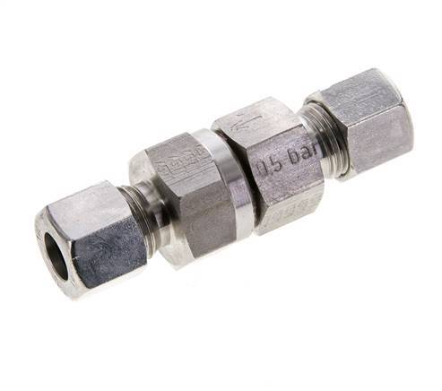 Hydraulic Check Valve Cutting Ring 10L (M16x1.5) Stainless Steel 0.5-250bar (7-3625)psi ISO 8434-1