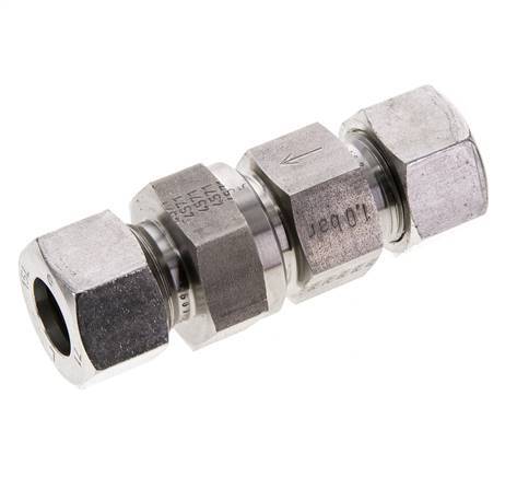 Hydraulic Check Valve Cutting Ring 15L (M22x1.5) Stainless Steel 1-250bar (15-3625)psi ISO 8434-1