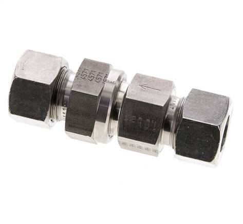 Hydraulic Check Valve Cutting Ring 15L (M22x1.5) Stainless Steel 1-250bar (15-3625)psi ISO 8434-1