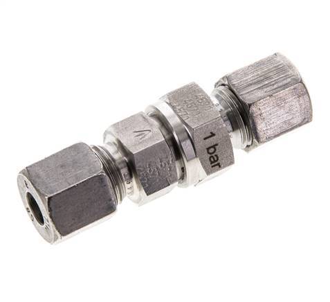 Hydraulic Check Valve Cutting Ring 8S (M16x1.5) Stainless Steel 1-400bar (15-5800)psi ISO 8434-1