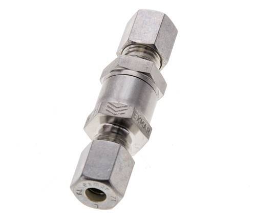 Hydraulic Check Valve Compression Ring 6L (M12x1.5) Stainless Steel 1-250bar (15-3625)psi ISO 8434-1