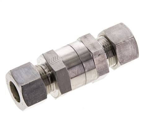 Hydraulic Check Valve Compression Ring 15L (M22x1.5) Stainless Steel 1-250bar (15-3625)psi ISO 8434-1