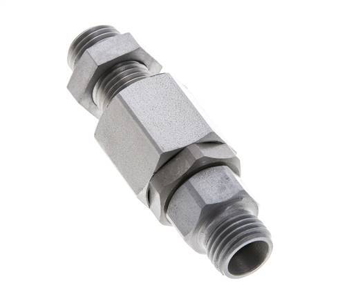 8L Zink plated Steel Ball-Guided Swivel Joint Cutting Fitting Bulkhead 315 bar NBR ISO 8434-1