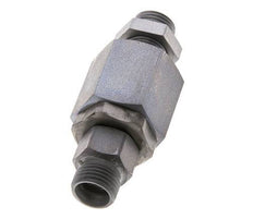 10L Zink plated Steel Ball-Guided Swivel Joint Cutting Fitting Bulkhead 315 bar NBR ISO 8434-1