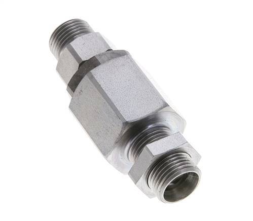 12L Zink plated Steel Ball-Guided Swivel Joint Cutting Fitting Bulkhead 315 bar NBR ISO 8434-1