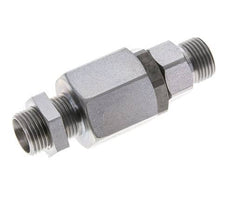 12L Zink plated Steel Ball-Guided Swivel Joint Cutting Fitting Bulkhead 315 bar NBR ISO 8434-1
