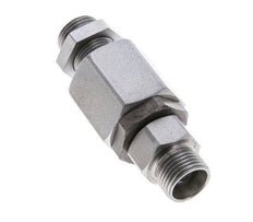 12L Zink plated Steel Ball-Guided Swivel Joint Cutting Fitting Bulkhead 315 bar NBR ISO 8434-1