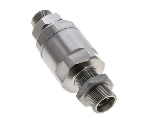 18L Zink plated Steel Ball-Guided Swivel Joint Cutting Fitting Bulkhead 315 bar NBR ISO 8434-1
