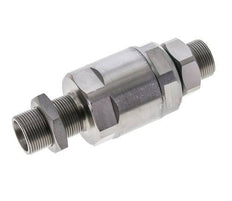 18L Zink plated Steel Ball-Guided Swivel Joint Cutting Fitting Bulkhead 315 bar NBR ISO 8434-1